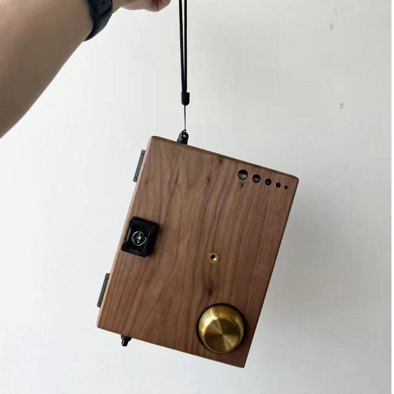 Walnut Color Palette Storage Box Flip Style Paint Box