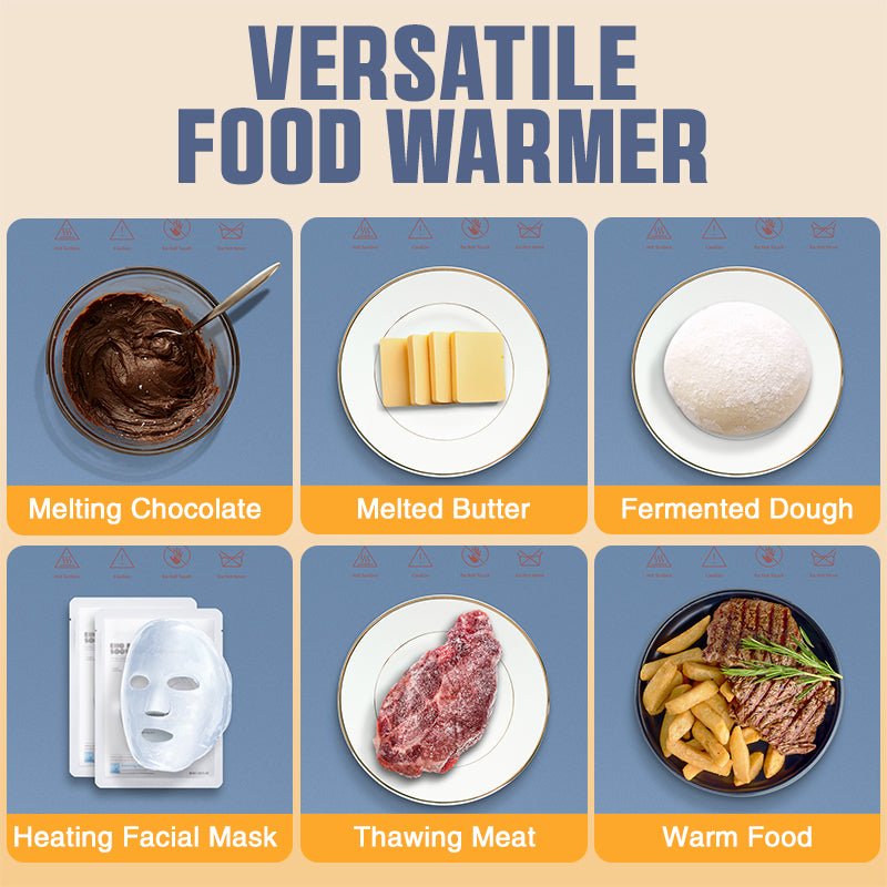 Silicone Food Warmer Tray With Timer And Child Lock Five-Level Temperature Adjustment Heat-Retaining Pad Silicone Insulated Food Tray
